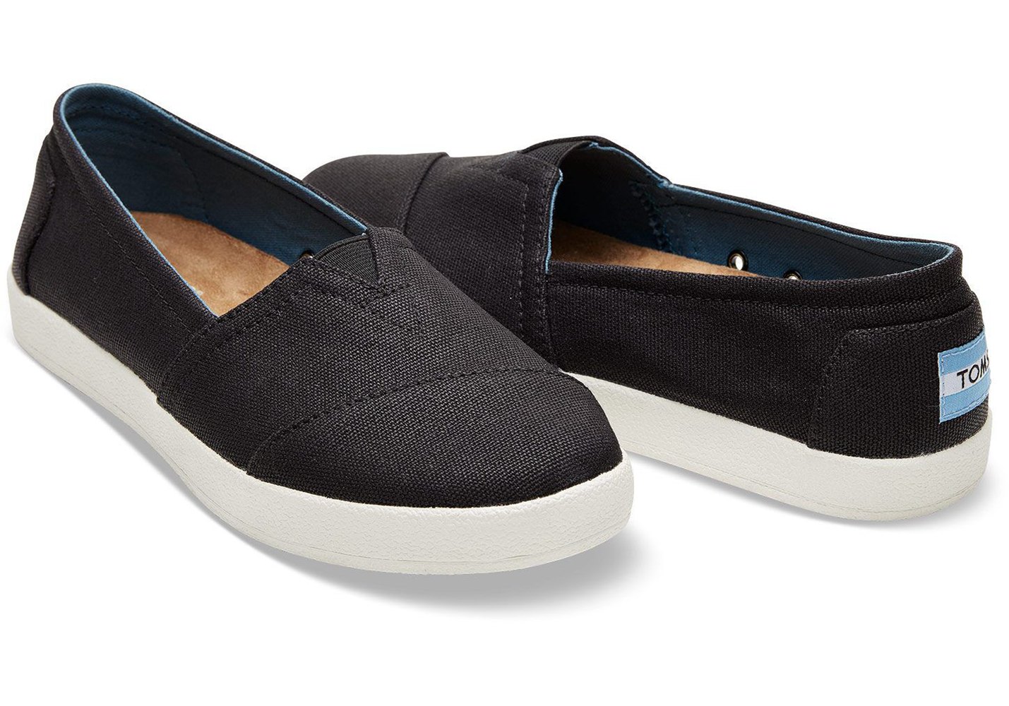 Toms Avalon Slip On Black - Womens - 57392-GYXV